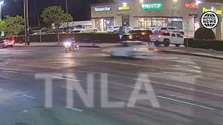 Vehicle Vs Motorcycle Caught On Camera Parthenia and Woodley North Hills