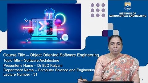 Software Architecture by Dr. B J D Kalyani
