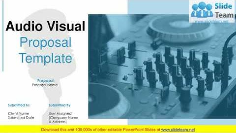 Audio Visual Proposal Template PowerPoint Presentation Slides