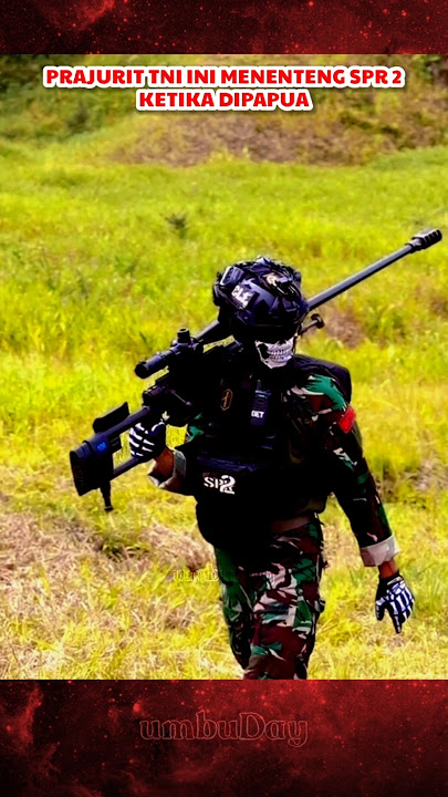 Tampilan sangar penembak jitu prajurit TNI ketika membawa SPR2 dipapua #tni #tniindonesia #bravo