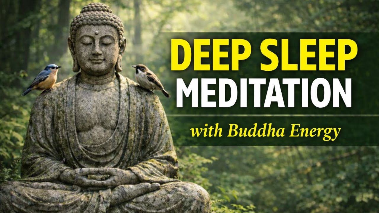 🌿 Deep Sleep Meditation with Buddha & Nature Energy — Relax Your Body ...
