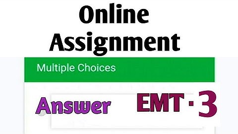 NSOU BDP EMT 3 Online assignment answer