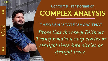 Prove every Bilinear Transformation map circles or straight lines into circles or straight lines.