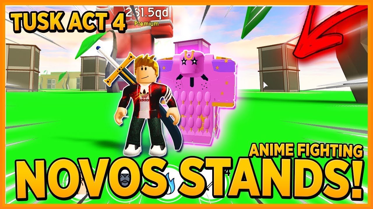 Nova Stand Peguei A Tusk Act 4 No Anime Fighting Simulator - tusk 4 roblox