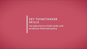 An introduction to think tanks and evidence-informed policy, by Simon Maxwell