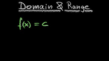 Domain and Range of the Constant function f(x)=c