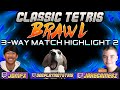 COMBINED SCORE OF 3.4 MILLION! Joseph Saelee v Jake v Dog | Classic Tetris Brawl Highlight pt 2