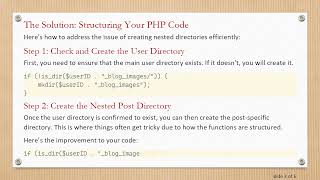 How to Create a Nested Directory in PHP Profile