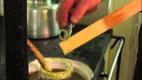 moulding Beeswax starter strips foundations for top bar bee hive