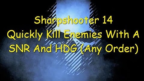 Ghost Recon Breakpoint : Sharpshooter Rank 14 : Quickly Kills Enemies With SNR And HDG (Any Order)