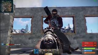 rust: 1v4 counter raid 60+ Rockets