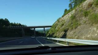 Conduciendo en la A - G 53 Galicia, España