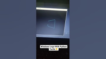 Draw Windows Logo With Python Turtle