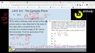 Unit 8 Lesson 5 - The Complex Plane