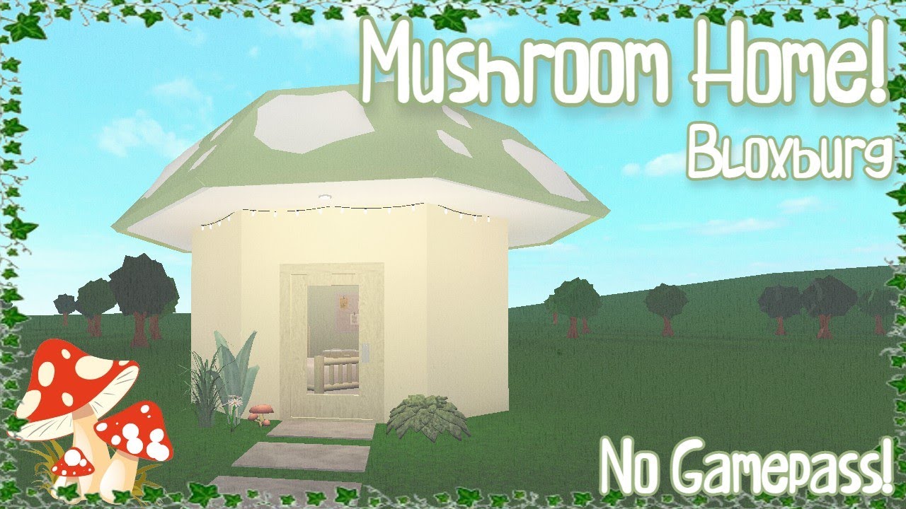 Mushroom House SpeedbuildBloxburg 🍄 YouTube