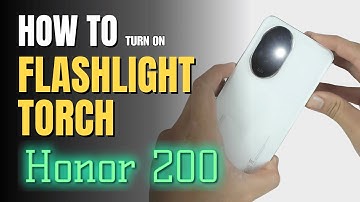How to turn on Flashlight | Torch on HONOR 200