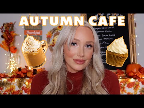 ASMR Cozy Autumn Cafe! ☕️🍂🎃 // GwenGwiz