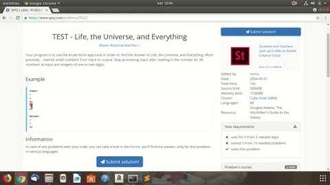 TEST - Life, the Universe, and Everything | SPOJ