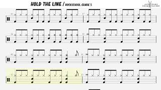 How to Play Hold The Line  - Rockschool Drums Grade 5