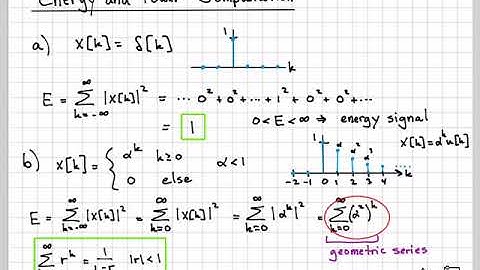 Discrete-Time Signal Energy and Power Computation Example - DT Part 1 (9/10)