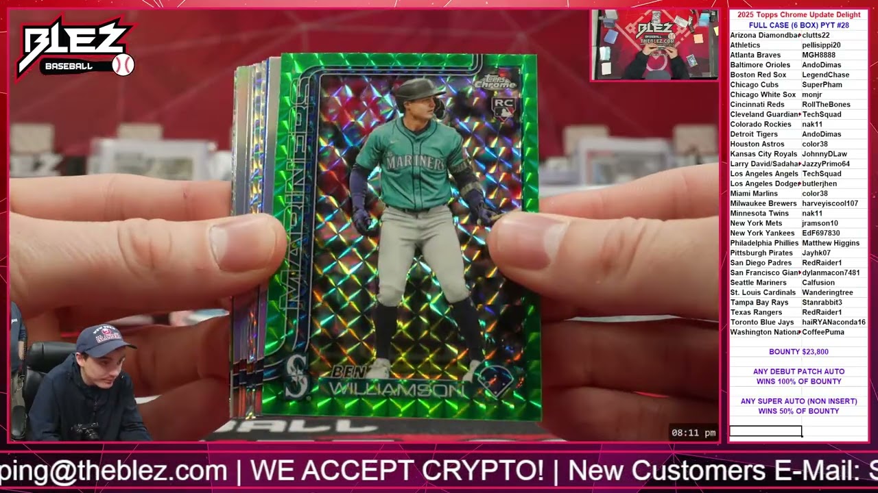 2025 Topps Chrome Update Delight FULL CASE BREAK Pick Your Team #28