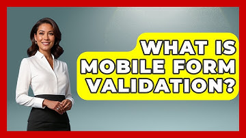 What Is Mobile Form Validation? - Graphic Design Nerd