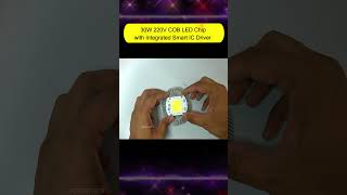 30W 220V COB LED Chip with Integrated Smart IC Driver shorts POWER-GEN power diypower solar