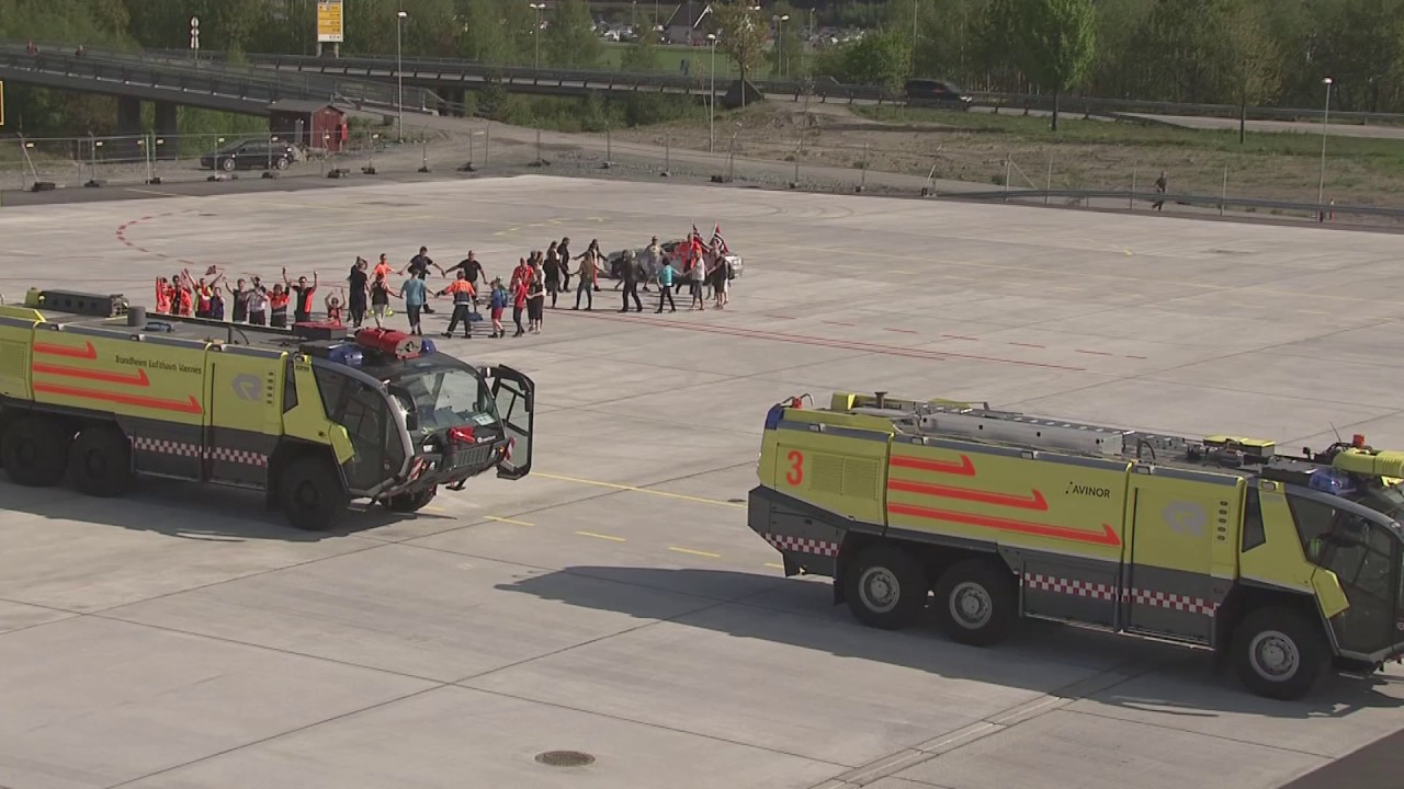 Hommelvik, skog, innflyging Trondheim lufthavn Værnes - Flying Over Norway