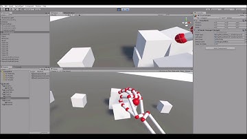 Testing  - Unity Cubes with VIVE and Leap