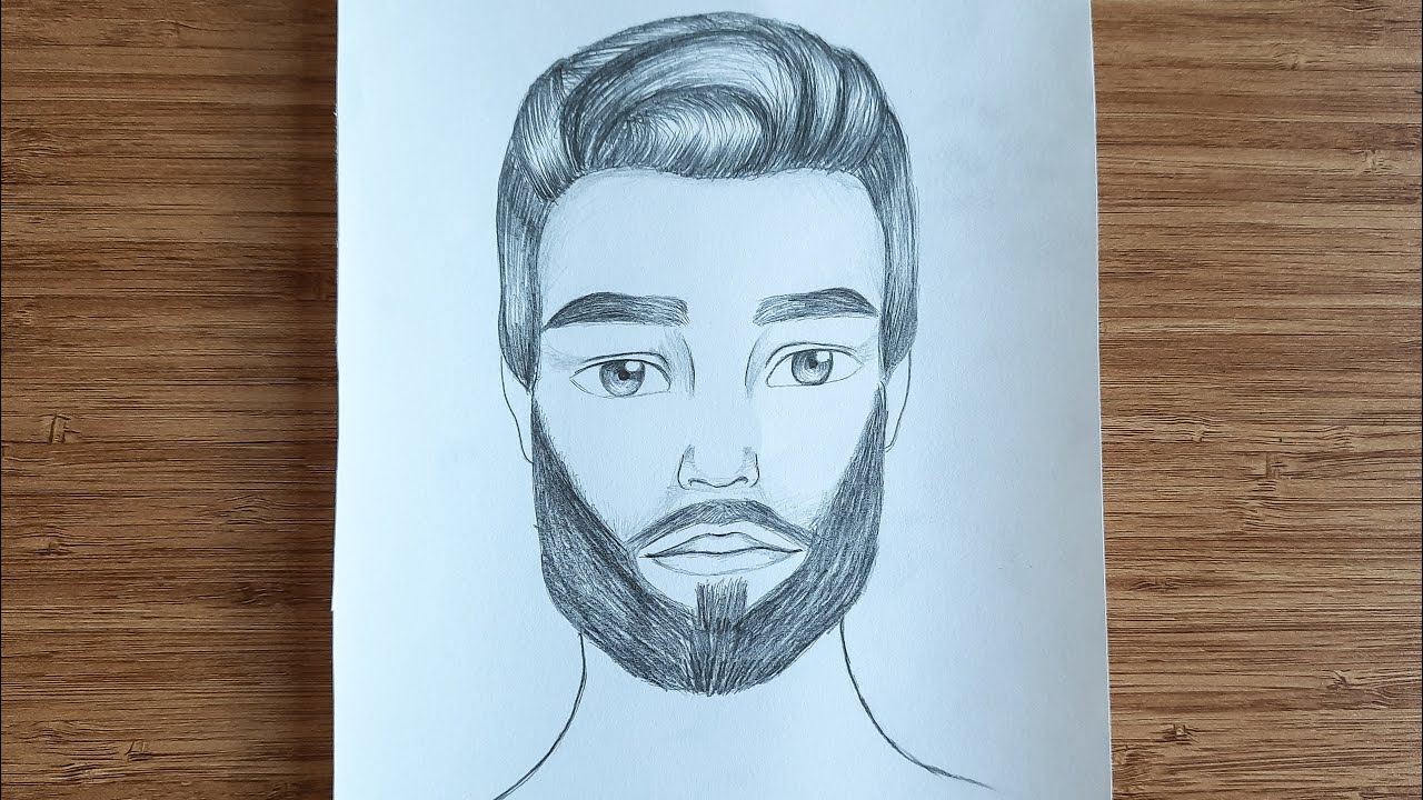 Beard Drawing - How To Draw A Beard Step By Step