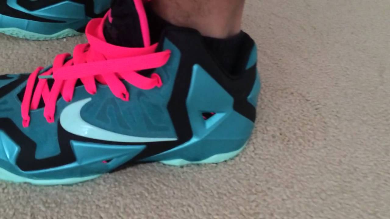 Lebron 11 Southbeach with Lace Swap 