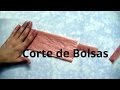 Curso crochet o ganchillo: Como cortar bolsas plásticas (técnica 2) para tejer tutorial paso a paso.