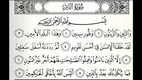 تلاوات مختارة سورة التين القارئ ناصر العبيد
