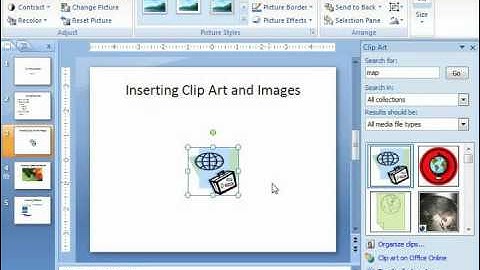 PowerPoint Tutorial Inserting Clip Art and Pictures Microsoft Training Lesson 5.1