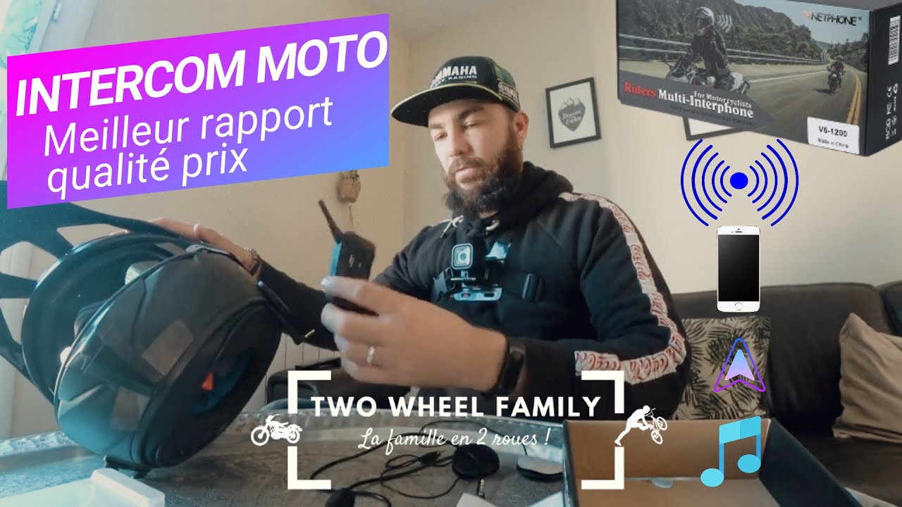 INTERCOM Moto meilleur rapport qualité prix / TEST du modèle pas cher : V6  de chez Wish. - YouTube