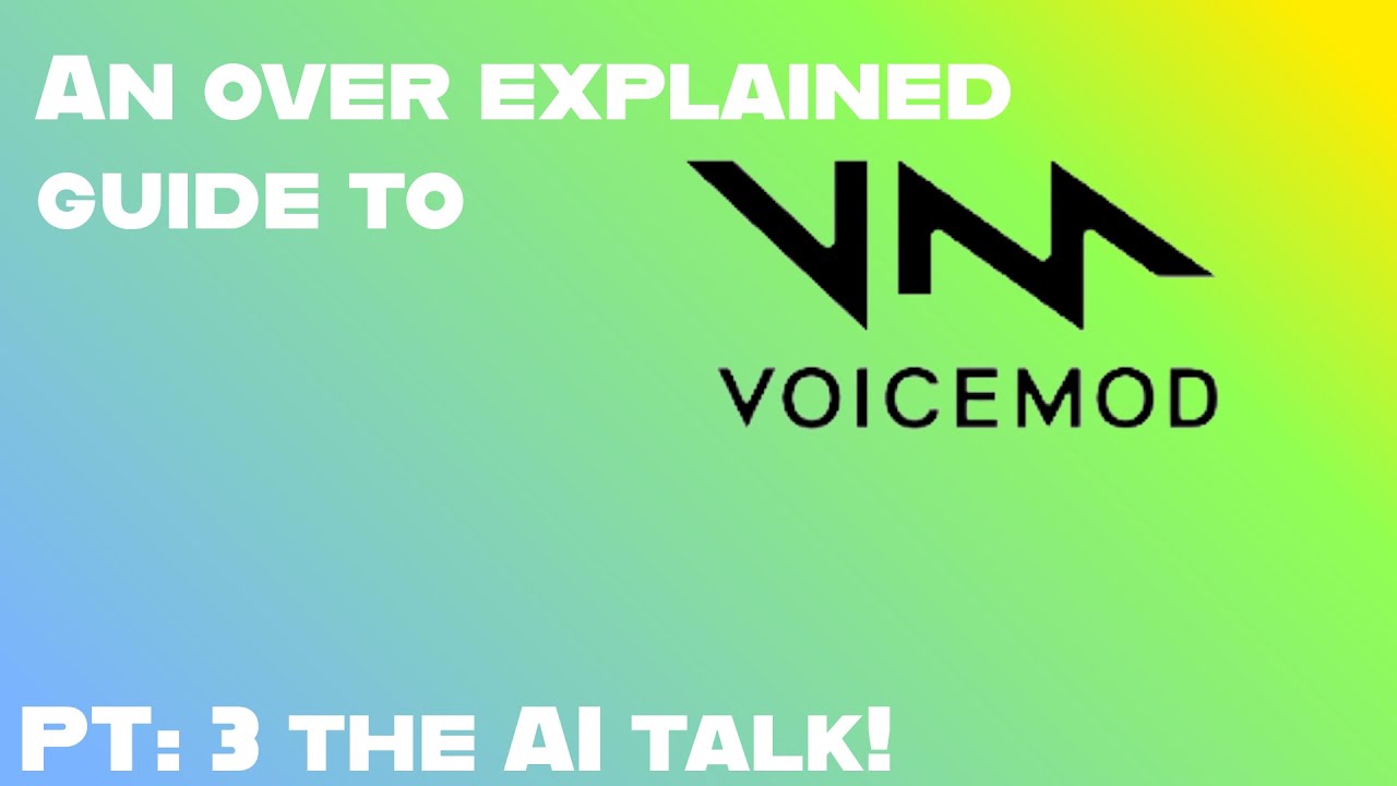 An overexplained guide to VOICEMOD: PT 3 AI Voices