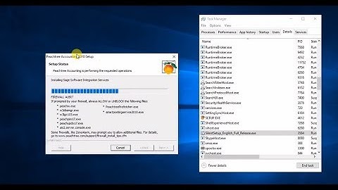 How to fix Peachtree 2010 Installation freezes on sage software Integration Services in Windows 10