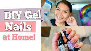 HOW TO PAINT YOUR NAILS WITH GEL NAIL POLISH AT HOME | NAIL ADDICT LA UNBOXING AND REVIEW | DIY VLOG