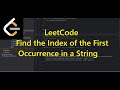 LeetCode Find the Index of the First Occurrence in a String