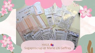 HAUL scrapbooking : SagapoScrap et Marie LN Geffray 🛍️