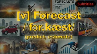 [v] Forecast meaning (predict, estimate) with 5 examples