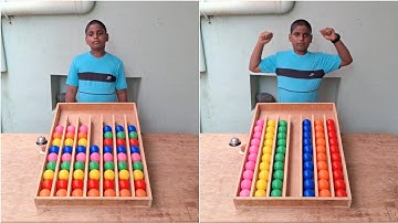 unique genius mode color ball sorting IQ puzzle experience || LKR Food Challenge