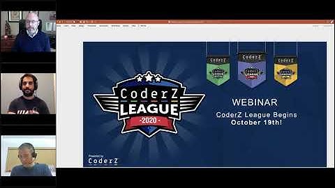 CoderZ League Advanced Webinar