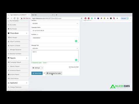 How to Send Schedule SMS