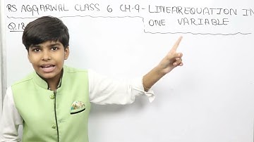 Rs Aggarwal - Exercise 9C - Question Number 17 and 18- Linear equation in one variable Class 6-glory