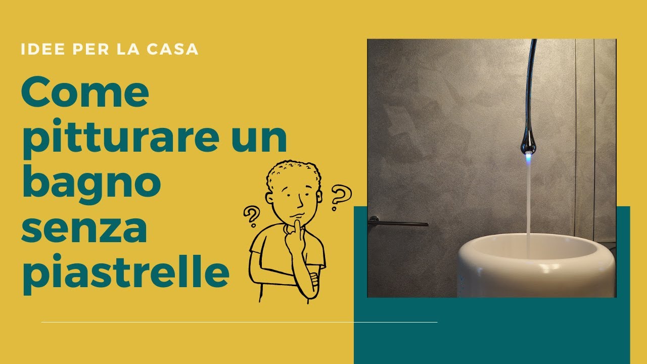 Bagno senza piastrelle: pro e contro, resina, pittura, o ..