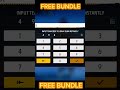 FREE BUNDLE🥵😱 CONGRATULATIONS🥵🥺 #freefire #freefireshorts #free #bundle #teamwork #subscribe