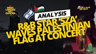 R&B Singer SZA Waves Palestinian Flag at Sydney, Australia Concert!!!