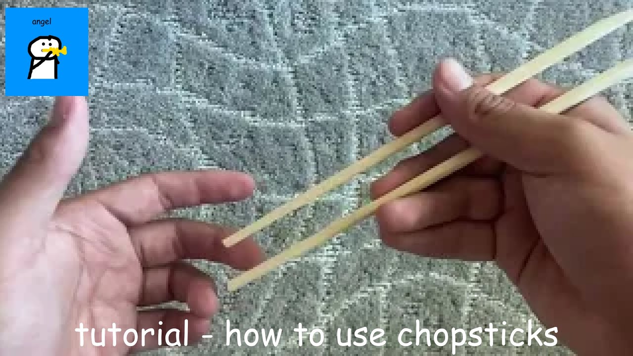 How to use chopsticks - YouTube