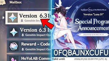 ✅OFFICIAL!! REDEEM CODES for 470 PRIMOGEMS And 6.3 LIVESTREAM DATE – Genshin Impact